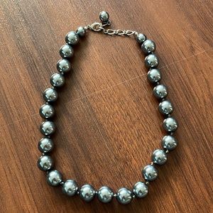 Dark Gray Beaded Necklace